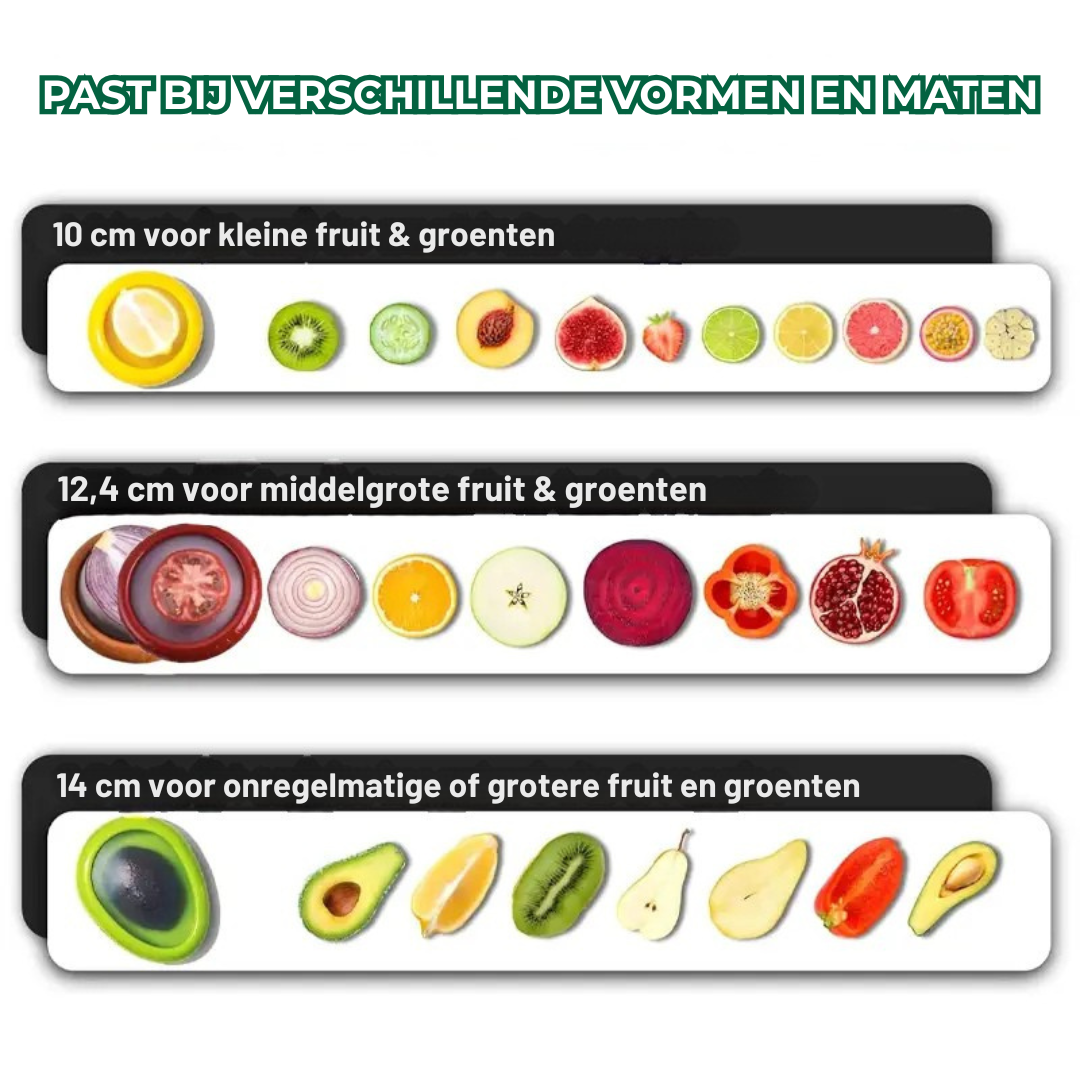 Freshie™ - Herbruikbare groente- en fruitdeksels