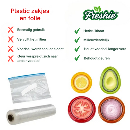 Freshie™ - Herbruikbare groente- en fruitdeksels